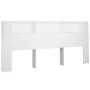 Weißes Kopfteilmöbel 220x18,5x104,5 cm von vidaXL, Kopf- und Fußteile - Ref: Foro24-811961, Preis: 74,56 €, Rabatt: %