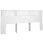 Weißes Kopfteilmöbel 220x18,5x104,5 cm von vidaXL, Kopf- und Fußteile - Ref: Foro24-811961, Preis: 75,44 €, Rabatt: %