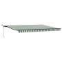 Toldo retráctil automático  con LED verde y blanco 450x350 cm | Foro24.es | Tu tienda online para hogar, jardín y más Foro24.es