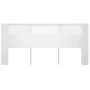 Weißes Kopfteilmöbel 220x18,5x104,5 cm von vidaXL, Kopf- und Fußteile - Ref: Foro24-811961, Preis: 74,56 €, Rabatt: %