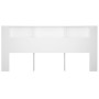 Weißes Kopfteilmöbel 220x18,5x104,5 cm von vidaXL, Kopf- und Fußteile - Ref: Foro24-811961, Preis: 75,44 €, Rabatt: %