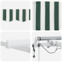 Toldo Retráctil Automático  con LED Verde y Blanco 500x350 cm | Foro24.es | Tu tienda online para hogar, jardín y más Foro24.es