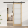Puerta Corredera  con Herrajes 'ORKDAL'de Madera Sólida y Vidrio | Foro24.es | Tu tienda online para hogar, jardín y más Foro24.es