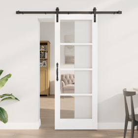 Puerta deslizante con conjunto de hardware
