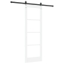 Puerta Corrediza con Kit de Hardware "ORKDAL" Blanca de Madera Sólida y Cristal | Foro24.es | Tu tienda online para hogar, jardín y más Foro24.es