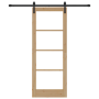 Puerta Deslizante con Juego de Herrajes "ORKDAL" Madera Maciza y Cristal | Foro24.es | Tu tienda online para hogar, jardín y más Foro24.es