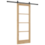 Puerta Deslizante con Juego de Herrajes "ORKDAL" Madera Maciza y Cristal | Foro24.es | Tu tienda online para hogar, jardín y más Foro24.es