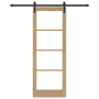 Puerta Corredera  con Set de Hardware 'ORKDAL'Madera Maciza y Vidrio | Foro24.es | Tu tienda online para hogar, jardín y más Foro24.es