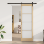 Puerta Deslizante  con Conjunto de Herrajes 'ORKDAL'Madera Sólida y Vidrio | Foro24.es | Tu tienda online para hogar, jardín y más Foro24.es