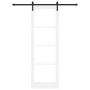 Puerta Deslizante  con Juego de Hardware 'ORKDAL'Madera Maciza Blanca y Cristal | Foro24.es | Tu tienda online para hogar, jardín y más Foro24.es