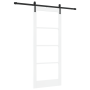 Puerta Deslizante con Juego de Hardware 'ORKDAL'Madera Blanca y Cristal | Foro24.es | Tu tienda online para hogar, jardín y más Foro24.es