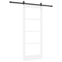 Puerta Deslizante con Juego de Hardware 'ORKDAL'Madera Blanca y Cristal | Foro24.es | Tu tienda online para hogar, jardín y más Foro24.es