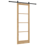 Puerta Deslizante  con Juego de Hardware 'ORKDAL'Madera Sólida y Vidrio | Foro24.es | Tu tienda online para hogar, jardín y más Foro24.es