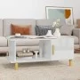 Couchtisch aus glänzend weißem Sperrholz, 90 x 50 x 40 cm von vidaXL, Couchtisch - Ref: Foro24-812750, Preis: 49,71 €, Rabatt: %