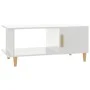 Couchtisch aus glänzend weißem Sperrholz, 90 x 50 x 40 cm von vidaXL, Couchtisch - Ref: Foro24-812750, Preis: 49,71 €, Rabatt: %