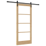 Puerta Deslizante con Juego de Hardware 'ORKDAL'Madera Maciza y Vidrio | Foro24.es | Tu tienda online para hogar, jardín y más Foro24.es
