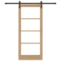 Puerta Deslizante con Juego de Hardware 'ORKDAL'Madera Maciza y Vidrio | Foro24.es | Tu tienda online para hogar, jardín y más Foro24.es