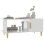 Couchtisch aus glänzend weißem Sperrholz, 90 x 50 x 40 cm von vidaXL, Couchtisch - Ref: Foro24-812750, Preis: 50,18 €, Rabatt: %