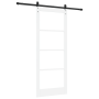Puerta Corredera ORKDAL Juego de 2 Blanco y Negro Madera | Foro24.es | Tu tienda online para hogar, jardín y más Foro24.es