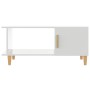 Couchtisch aus glänzend weißem Sperrholz, 90 x 50 x 40 cm von vidaXL, Couchtisch - Ref: Foro24-812750, Preis: 50,18 €, Rabatt: %