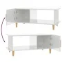Couchtisch aus glänzend weißem Sperrholz, 90 x 50 x 40 cm von vidaXL, Couchtisch - Ref: Foro24-812750, Preis: 49,71 €, Rabatt: %