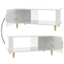 Couchtisch aus glänzend weißem Sperrholz, 90 x 50 x 40 cm von vidaXL, Couchtisch - Ref: Foro24-812750, Preis: 50,18 €, Rabatt: %