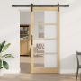 Puerta deslizante  con conjunto de hardware 'ORKDAL', Madera Sólida y Vidrio | Foro24.es | Tu tienda online para hogar, jardín y más Foro24.es