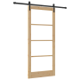 Puerta deslizante  con conjunto de hardware 'ORKDAL', Madera Sólida y Vidrio | Foro24.es | Tu tienda online para hogar, jardín y más Foro24.es