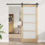 Puerta deslizante  con conjunto de hardware 'ORKDAL', Madera Sólida y Vidrio | Foro24.es | Tu tienda online para hogar, jardín y más Foro24.es
