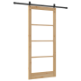 Puerta deslizante  con conjunto de hardware 'ORKDAL', Madera Sólida y Vidrio | Foro24.es | Tu tienda online para hogar, jardín y más Foro24.es