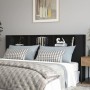 Schwarzes Kopfteilmöbel 220x18,5x104,5 cm von vidaXL, Kopf- und Fußteile - Ref: Foro24-811962, Preis: 76,94 €, Rabatt: %