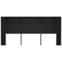 Schwarzes Kopfteilmöbel 220x18,5x104,5 cm von vidaXL, Kopf- und Fußteile - Ref: Foro24-811962, Preis: 76,94 €, Rabatt: %