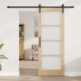Puerta Deslizante  con Juego de Herrajes 'ORKDAL'Madera Sólida y Vidrio | Foro24.es | Tu tienda online para hogar, jardín y más Foro24.es
