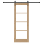 Puerta Deslizante  con Juego de Herrajes "ORKDAL" Madera Sólida y Vidrio | Foro24.es | Tu tienda online para hogar, jardín y más Foro24.es