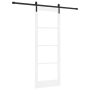 Puerta Corrediza  Orkdal con Juego de Herrajes Blanco Madera Maciza y Vidrio | Foro24.es | Tu tienda online para hogar, jardín y más Foro24.es