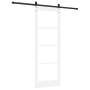 Puerta Corrediza  Orkdal con Juego de Herrajes Blanco Madera Maciza y Vidrio | Foro24.es | Tu tienda online para hogar, jardín y más Foro24.es