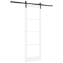 Puerta Deslizante con Juego de Hardware 'ORKDAL'Blanca de Madera Sólida y Vidrio | Foro24.es | Tu tienda online para hogar, jardín y más Foro24.es