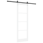 Puerta Deslizante con Juego de Hardware 'ORKDAL'Blanca de Madera Sólida y Vidrio | Foro24.es | Tu tienda online para hogar, jardín y más Foro24.es