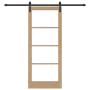 Puerta Corrediza  con Juego de Hardware 'ORKDAL'Madera Maciza y Vidrio | Foro24.es | Tu tienda online para hogar, jardín y más Foro24.es