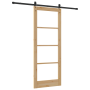 Puerta Corrediza con Juego de Hardware 'ORKDAL'Madera Maciza y Vidrio | Foro24.es | Tu tienda online para hogar, jardín y más Foro24.es