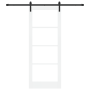 Puerta Corredera  con Juego de Herrajes 'ORKDAL'Blanca de Madera Sólida y Cristal | Foro24.es | Tu tienda online para hogar, jardín y más Foro24.es
