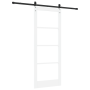 Puerta Corredera  con Juego de Herrajes 'ORKDAL'Blanca de Madera Sólida y Cristal | Foro24.es | Tu tienda online para hogar, jardín y más Foro24.es