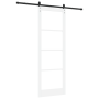 Puerta Corredera  con Juego de Herrajes 'ORKDAL'Blanca de Madera Sólida y Vidrio | Foro24.es | Tu tienda online para hogar, jardín y más Foro24.es