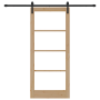 Puerta Deslizante  con Kit de Herrajes 'ORKDAL'Madera Sólida y Vidrio | Foro24.es | Tu tienda online para hogar, jardín y más Foro24.es