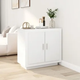 Weißes Sperrholz-Sideboard 80x40x75 cm von vidaXL, Sideboards - Ref: Foro24-811817, Preis: 81,89 €, Rabatt: %