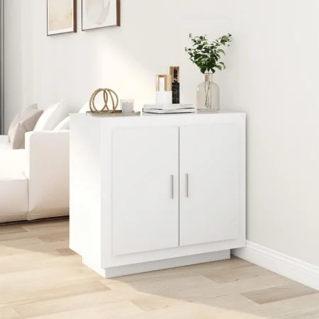 Aparador de madera contrachapada blanco 80x40x75 cm de vidaXL, Aparadores - Ref: Foro24-811817, Precio: 81,86 €, Descuento: %