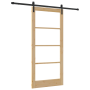 Puerta Deslizante con Juego de Herrajes "ORKDAL" Madera Maciza y Vidrio | Foro24.es | Tu tienda online para hogar, jardín y más Foro24.es