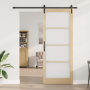 Puerta Deslizante  con Juego de Herrajes 'ORKDAL'de Madera Maciza y Vidrio | Foro24.es | Tu tienda online para hogar, jardín y más Foro24.es