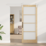 Puerta Deslizante  con Juego de Herrajes 'ORKDAL'Madera Sólida y Vidrio | Foro24.es | Tu tienda online para hogar, jardín y más Foro24.es