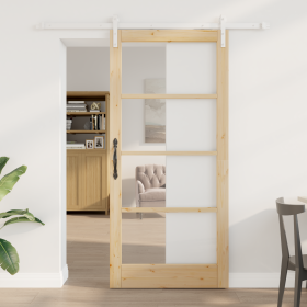 Puerta corrediza con set de hardware 'ORKDAL'de